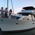 Super Yacht Temptation With A Hot Tub Jacuzzi On The South Coast Uk